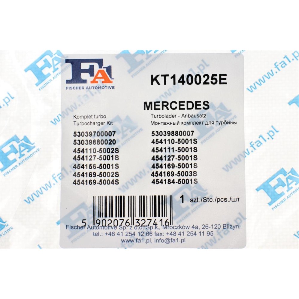 Комплект прокладок турбіни MB Vito (W638) 96-03