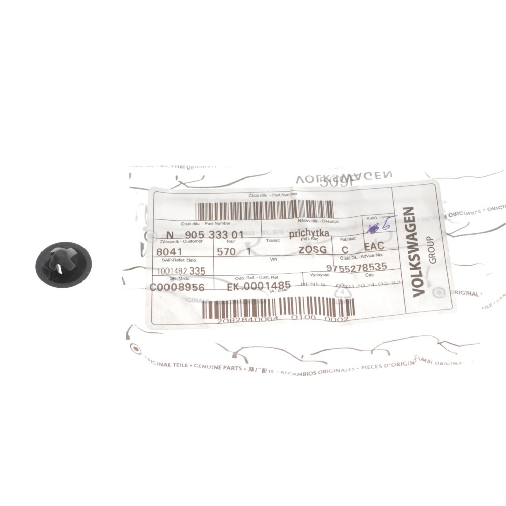 Кліпса кріплення обшивки Skoda Fabia/Octavia/VW Caddy/T4/T5/T6 90-21