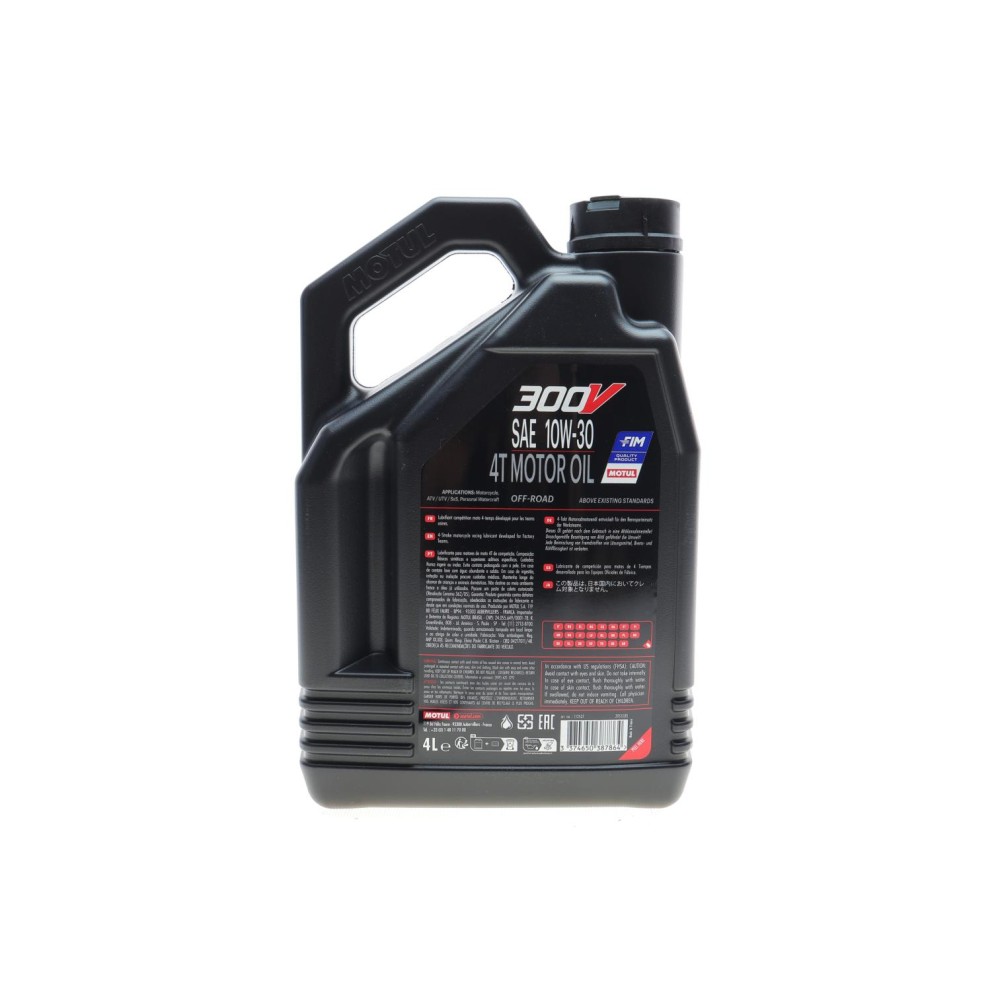 Олива 10W30 300V FACTORY LINE OFF ROAD 4T (4L) (112537)