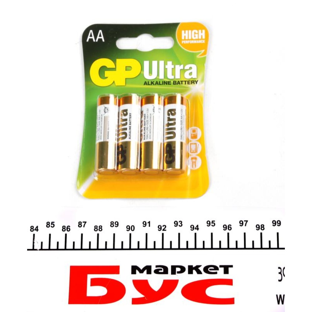 Батарейка GP Ultra Alkaline AA LR06 (1шт)