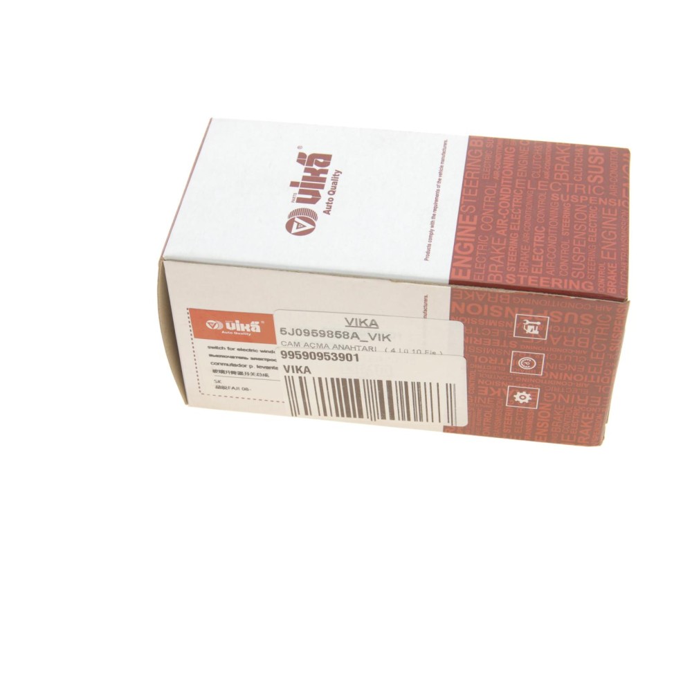 Кнопка склопідіймача (L) Skoda Fabia/Roomster 1.2/1.4/1.9 TDI 05-10 (блок)