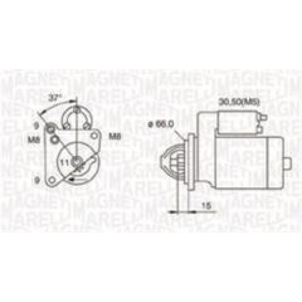 Стартер Citroen Berlingo/Jumpy/Peugeot Expert/Partner 1.5HDI/1.6HDI 07- (1.3kw) (z=11)