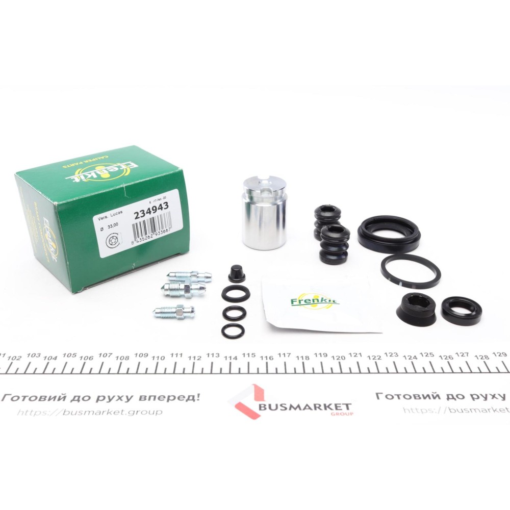 Ремкомплект супорта (заднього) Renault Megane 01- (d=34mm) (Lucas) (+1 поршеь з механізмом)