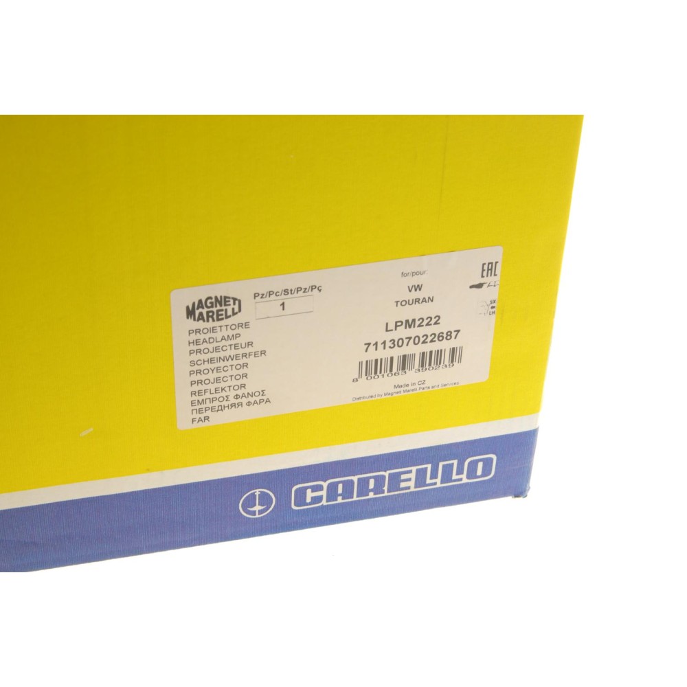Фара (L)  VW Touran 03-10 (H7/H7)