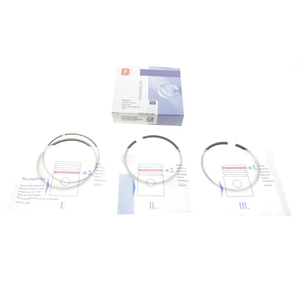 Кільця поршневі VW LT/T4/T5 2.5TDI (81.50mm/+0.5) (2.5-2-3) = 8950095000