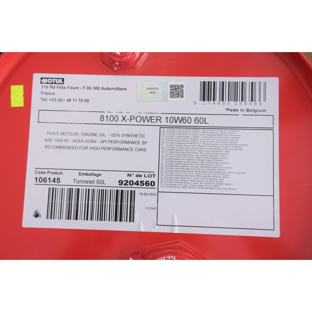 Олива 10W60 X-Power 8100 (60L) (106145)