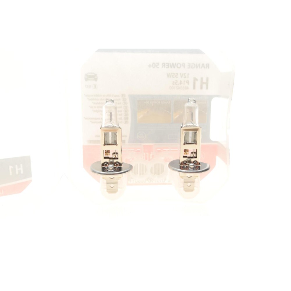 Автолампа H1 12V 55W P14.5s Range Power 50 + (2 шт)