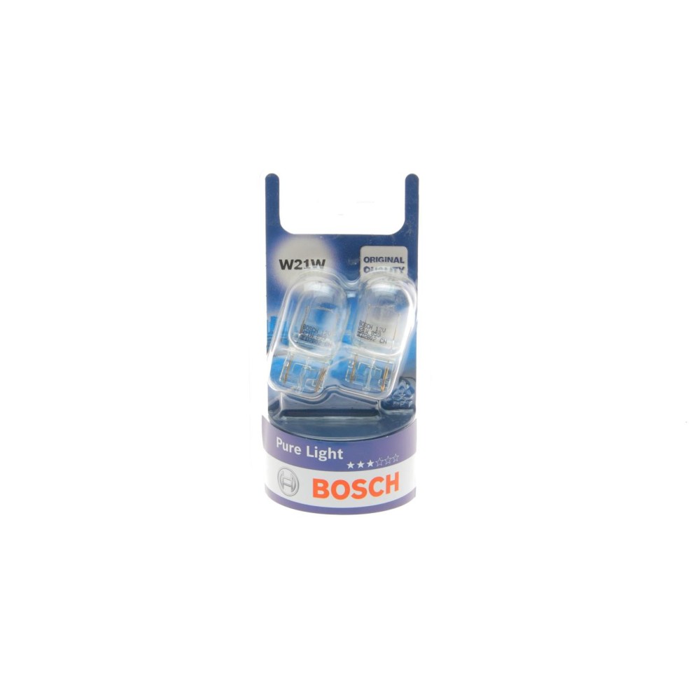 Автолампа W21W 12V 21W W3x16d Pure Light (к-кт 2шт)