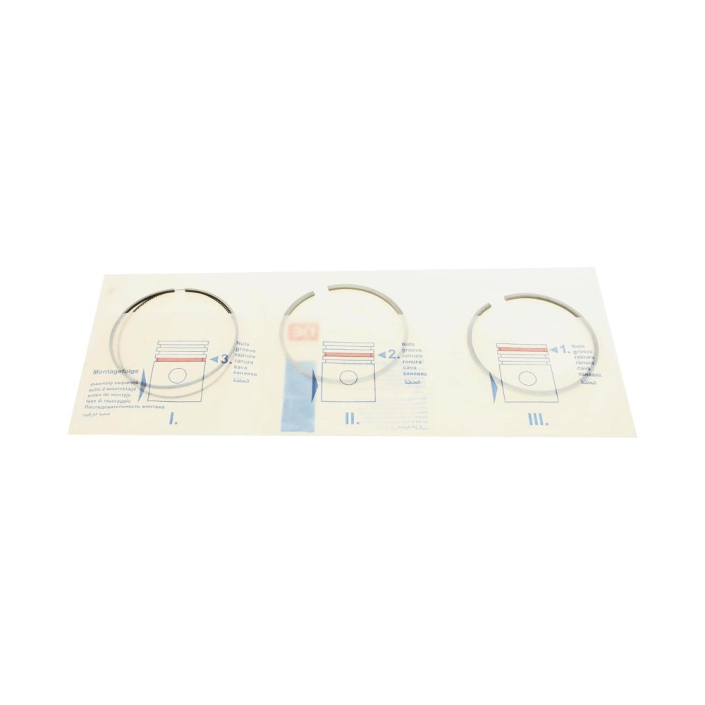 Кільця поршневі Fiat Ducato 2.3D 06- (88.00mm/STD) (2.5-2-2.5) = 8920640000