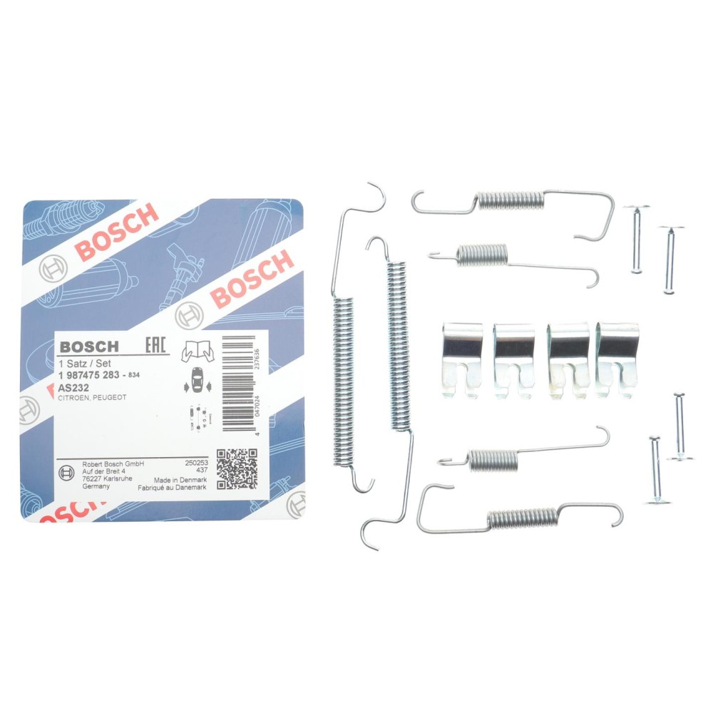 Комплект пружинок колодок ручника Citroen C2/C3/Peugeot 1007 02-