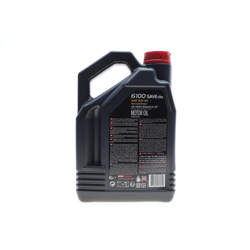 Олива 5W30 6100 Save-lite (4L) (GM dexos1 GEN2/6094 M) (API PERFORMANCE SP/ILSAC GF-6A)