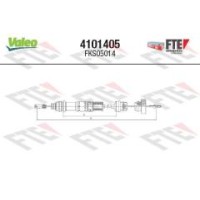 Трос зчеплення Citroen Berlingo/Peugeot Partner 1.8/1.9D (з авторегул.) (655/314 мм) = FKS05014