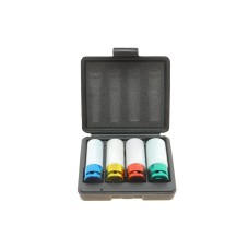 Набір головок ударних для коліс з легких сплавів (4 шт) (17/19/21/22mm) (1/2