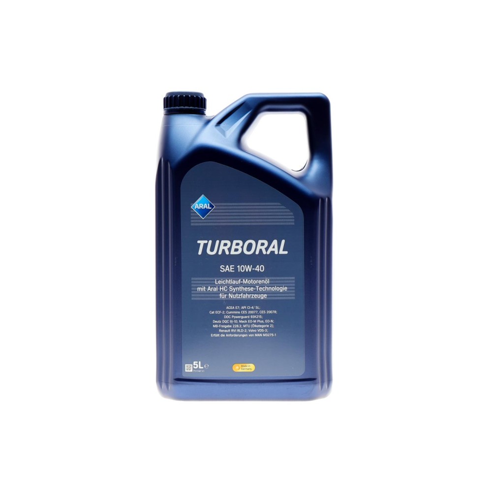 Олива 10W40 Turboral (5L) (MB228.3/MB 229.1/MB 235.28/Renault RLD/Volvo VDS-2) (22104)