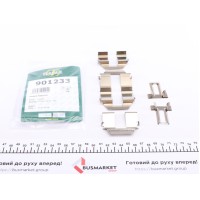 Планка супорта (заднього) прижимна (к-кт) VW T4 90-03 (Lucas) (з датчиком витрати колодок)