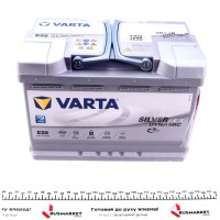 Акумуляторна батарея 70Ah/760A (278x175x190/+R/B13) (Start-Stop AGM) Silver Dynamic E39