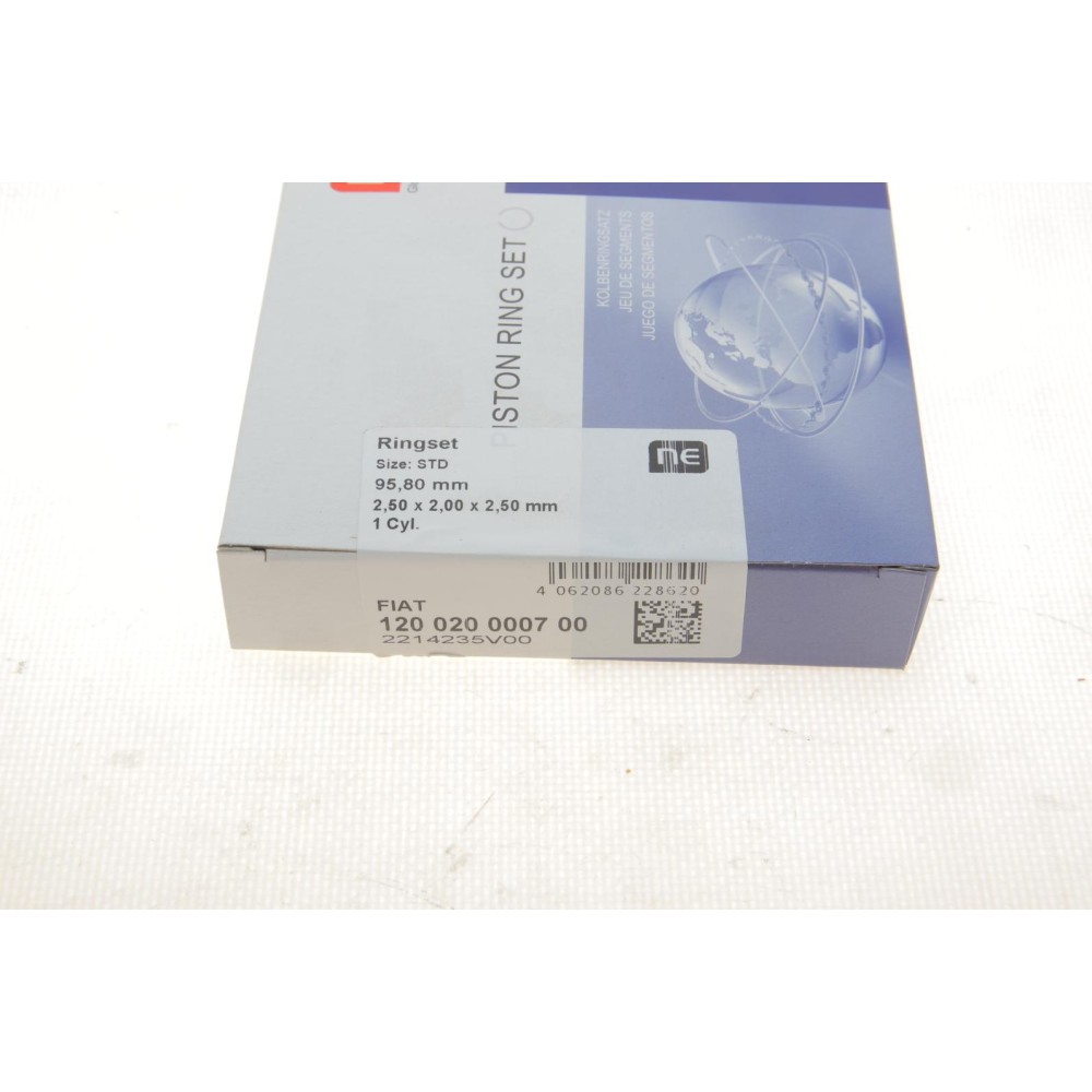 Кільця поршневі Citroen Jumper 3.0HDi 06-/10- (95.80mm/STD)(2.5-2.0-2.5) = 8920070000