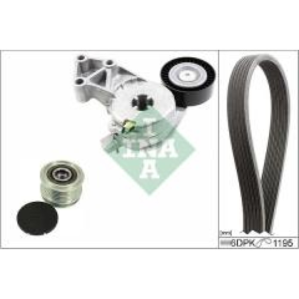 Комплект ременя генератора Audi A3/Seat Leon/Skoda Octavia/VW Caddy 1.4-2.0LPG 95-15, (6DPK 1195)