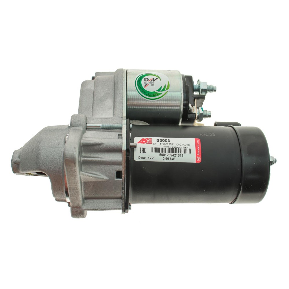 Стартер Daewoo Lanos 1.3-1.6 97-/Opel Astra G/H 1.2-1.6 98-10 (0.9kw) (z=10)