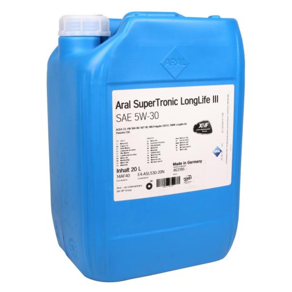 Олива 5W30 Super Tronic LL III (20L) (VW504 00/507 00/MB229.51/BMW Longlife-04) (10472)