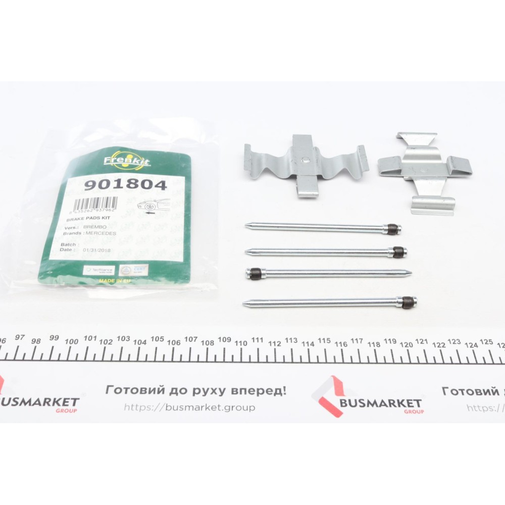 Планка супорта (переднього) прижимна (к-кт) MB E-class (W211) 02-12 (Brembo)
