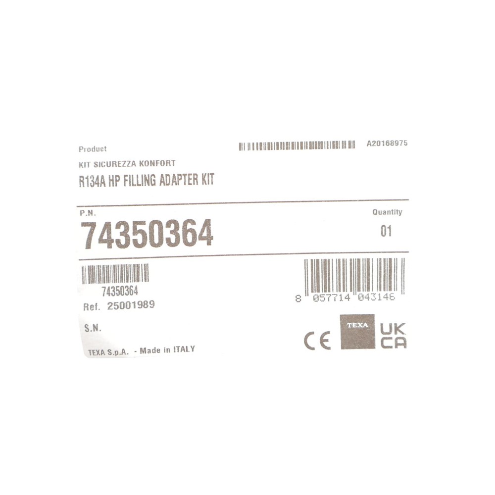 Адаптер HP R134A 1/4SAE + 3/4NPSx1/4SAE