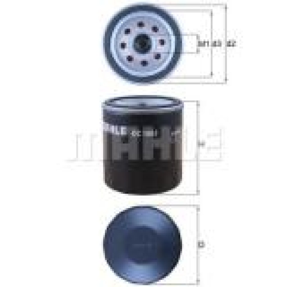 Фільтр масляний Ford Focus/Transit 1.0-2.3/Mazda 6 1.8/2.0 02-