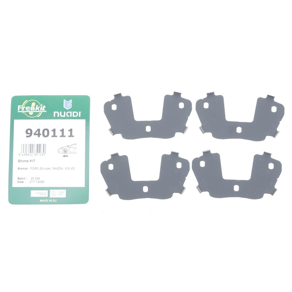 Комплект протискрипних пластин (передніх) Ford Transit Connect/Kuga 08-/Focus/Mazda 3/5/Volvo C30/S40/V50 03-/V40