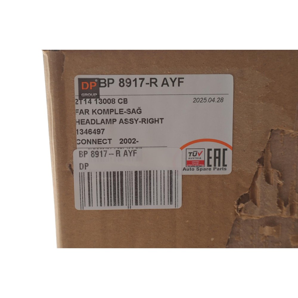 Фара (R) Ford Transit Connect 02-13 (електро)