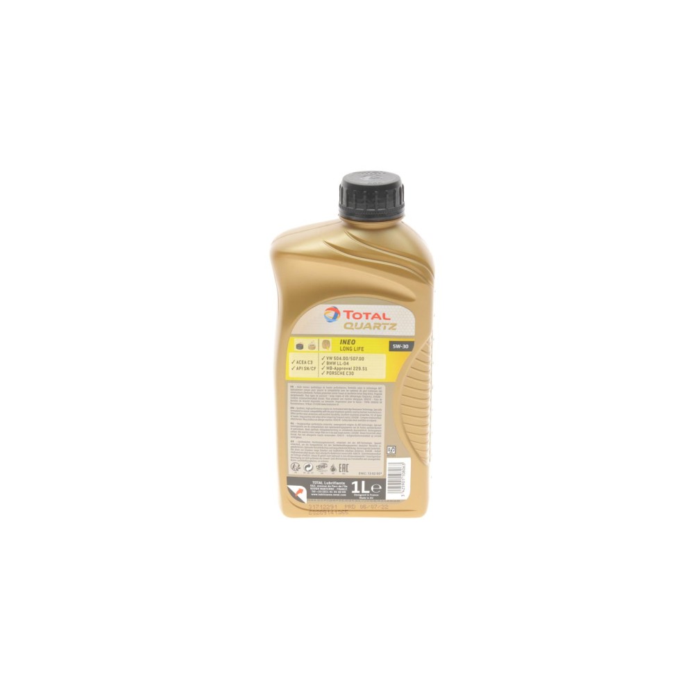 Олива 5W30 Quartz INEO LL (1л) (VW504.00/507.00)