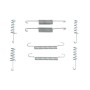 Комплект пружинок колодок ручника VW LT 28-35/MB Sprinter 208-316 (160x25) (Ate)