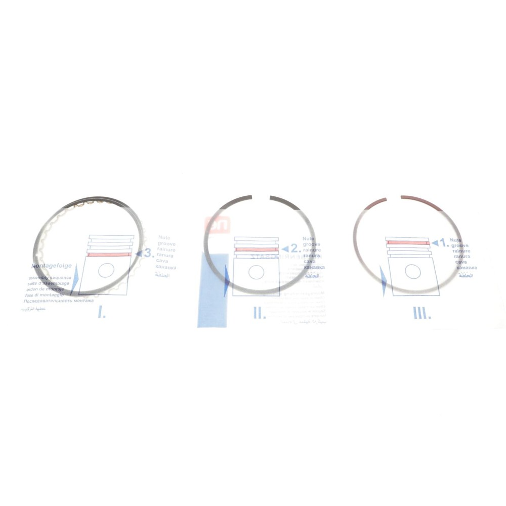 Кільця поршневі Opel Astra/Ascona/Kadett 1.8 86-95 (84.80mm/STD) (1.5-1.5-3.0) = 8935340000