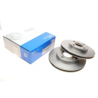 Диск гальмівний (передній) (к-кт 2шт) Ford Fiesta 00-08/Focus 98-04/Fusion 02-12 (258x22) (з покр)(вент)