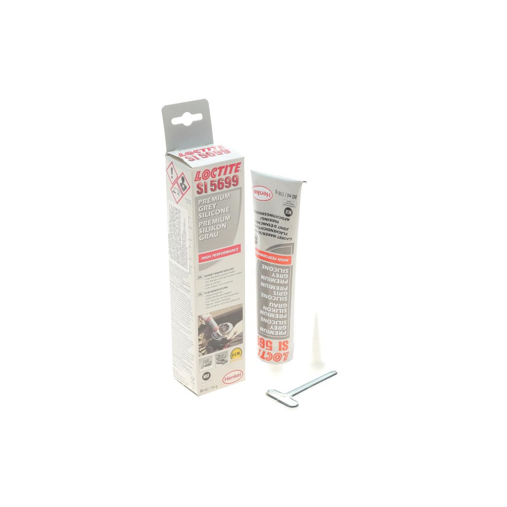 LOCTITE SI 5699 GY TB, 80ML  Герметик силіконовий (сірий) (маслостійкий)