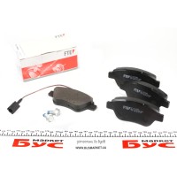 Колодки гальмівні (передні) Fiat Doblo/Citroen Nemo/Peugeot Bipper 08- (Bosch) з датчиком