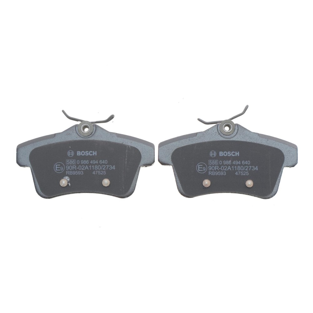 Колодки гальмівні (задні) Citroen C4 09-/DS4/DS5 11-15/Peugeot 308/508/3008/5008 09-18 (з прижимною пластиною)