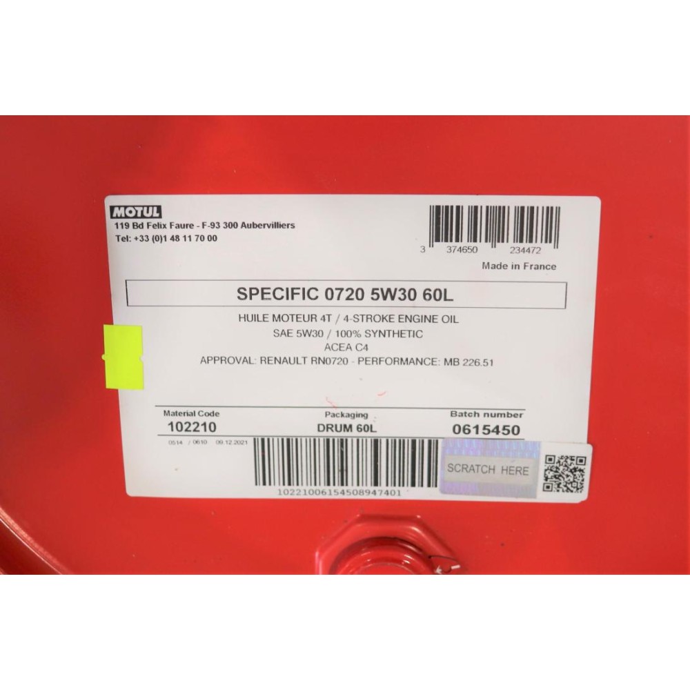 Олива 5W30 Specific 0720 (60L) (RN0720)