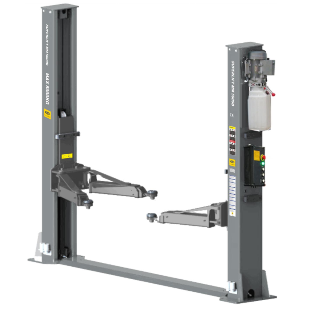 Підйомник двостійковий MM Superlift 5000B 380V з нижньою синхронізацією (без монтажу)