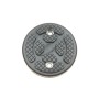 Накладка гумова на опору Ø120x30 mm, b отв.=65 mm