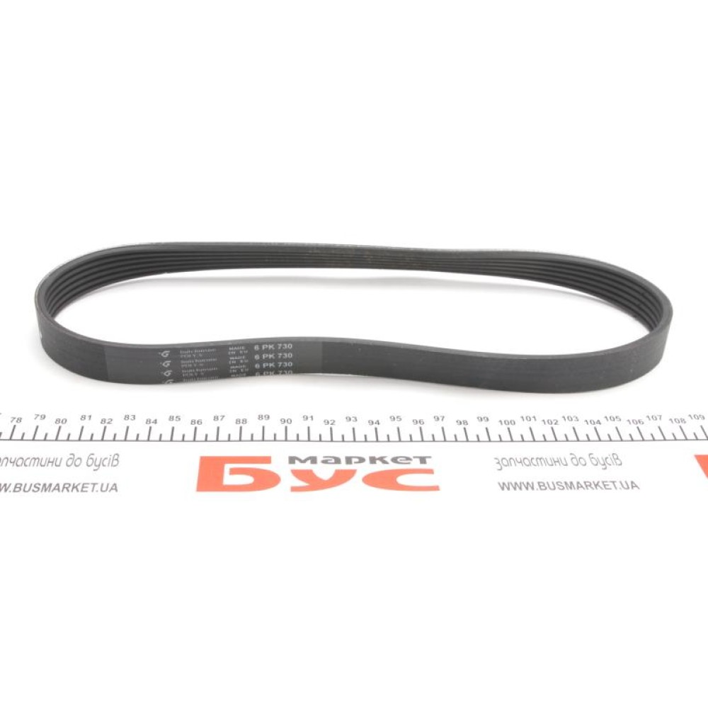 Ремінь генератора Citroen Berlingo/Fiat Ducato 1.9 D/TD 96-03 (6PK730)