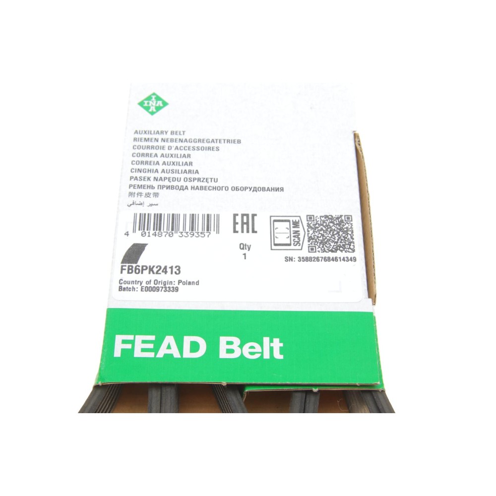 Ремінь генератора Audi A4/A5/A6 3.0 TDI/3.2 FSI 05-/ MB E-class (W124/S124) 2.8-3.0T 93-96 (6PK2413)