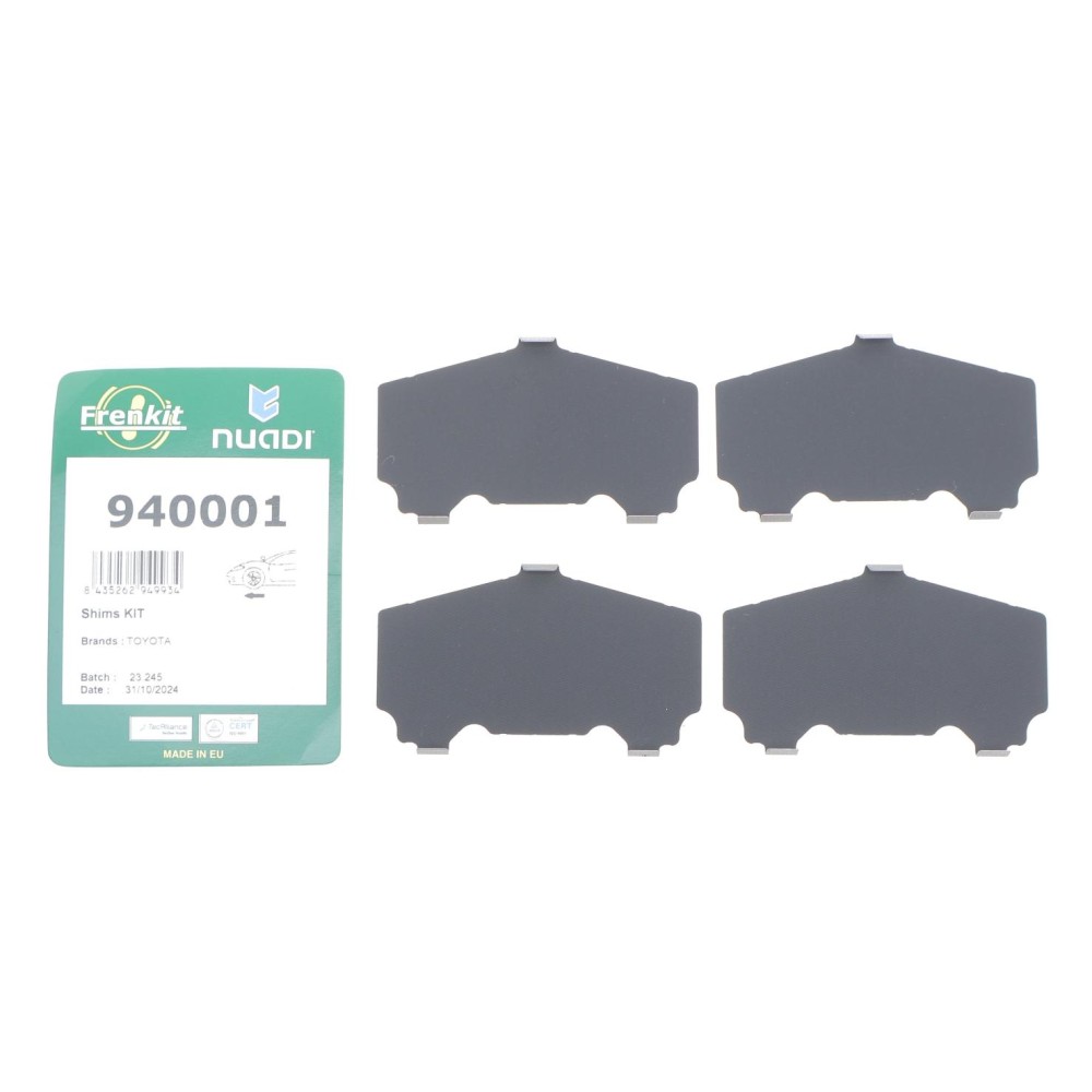 Комплект протискрипних пластин (передніх) Toyota Hilux 88-/Land Cruiser 80/90 95- (Sumitomo)