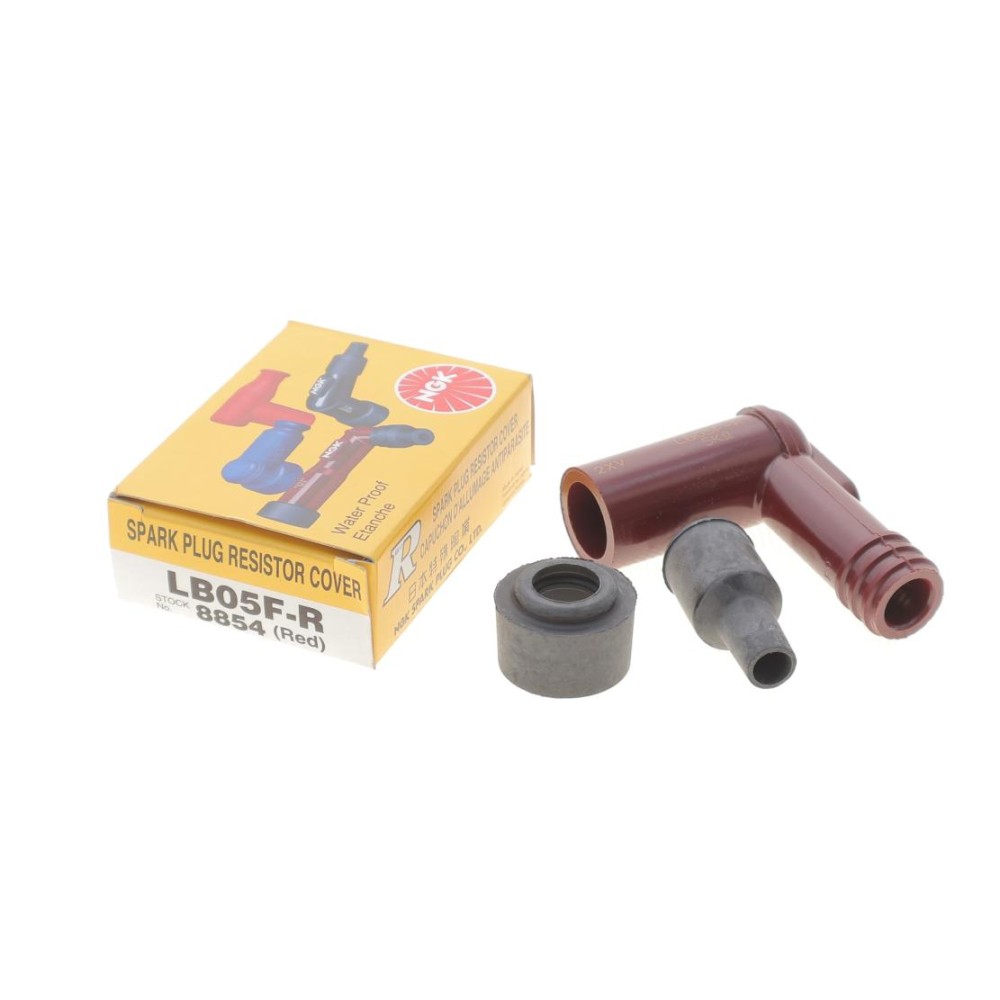 Наконечник свічки запалювання (червоний) (90°/14mm) (LB05F-R)