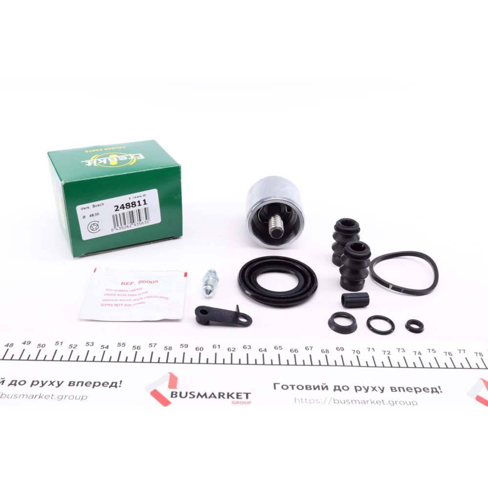 Ремкомплект супорта (заднього) (L) Ford Transit 06- (d=48mm) (+поршень з механізмом) (Bosch)