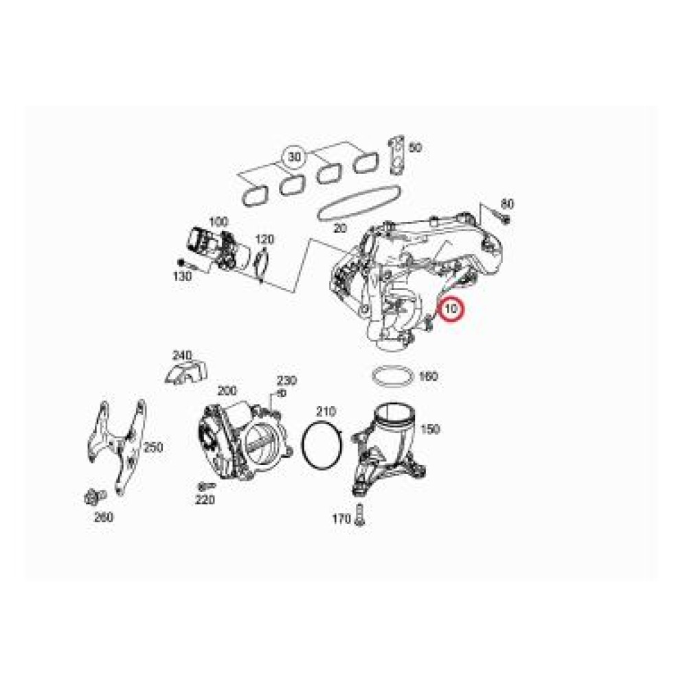 Колектор впускний MB Sprinter 2.2CDI OM646
