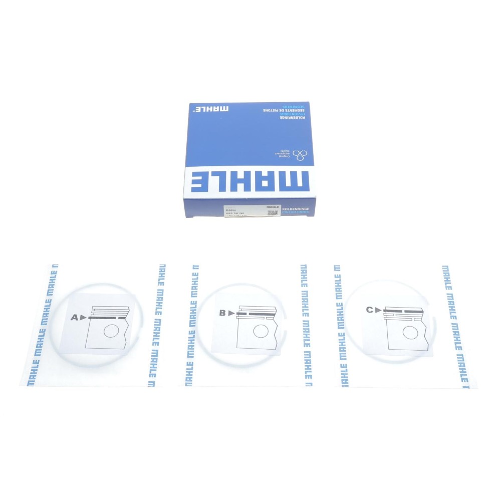 Кільця поршневі BMW 5 (E39/E60) 2.2i (M54) (80.00mm/STD) (1.2-1.5-2)