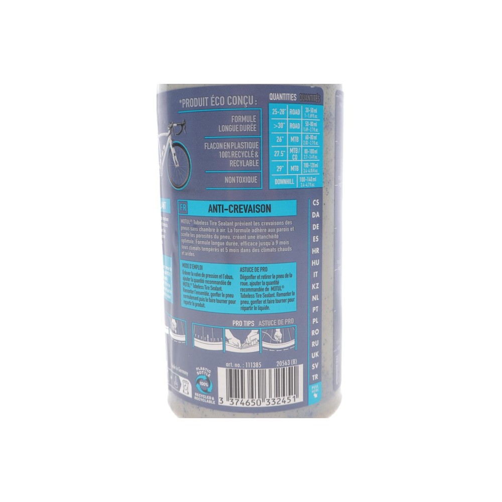 Герметик для наповнення вело шин Tubeless Tyre Sealant (500ml) (111385)