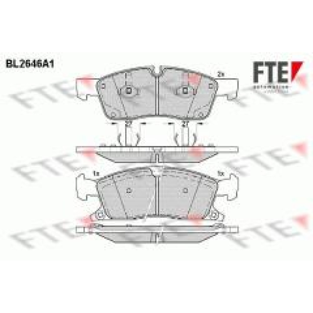 Колодки гальмівні (передні) MB M-class (W166)/GLE (W166)/Jeep Grand Cherokee IV 2.1D-6.4i 10-