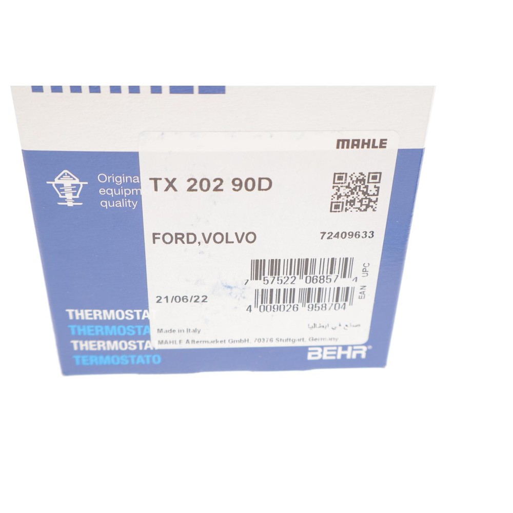 Термостат Ford Focus II/Mondeo IV/Volvo XC70 II/V70 III/ S80 II 2.5/V50/C70 II 2.4/2.5