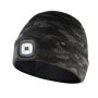 Шапка з LED-ліхтариком двошарова CAMO URBAN (USB-зарядка)